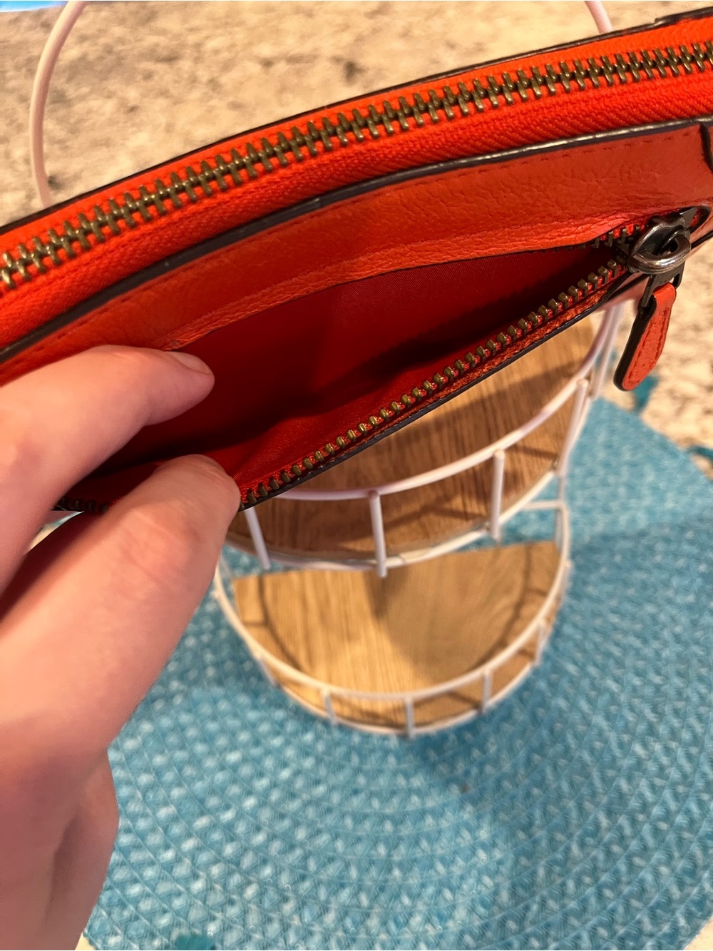 Coach Zip Around Long Wallet Miami Red - Picture 14 of 14